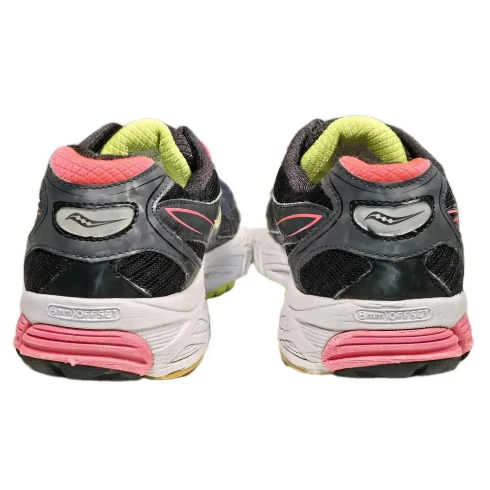 Saucony Ride 8 Women's Running Shoes Black Neon Yellow & Orange Size 10 S10273-4